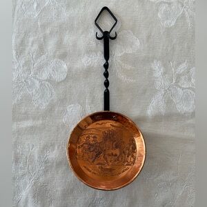 VINTAGE Copper Wall Decor Olde English Uncle Tom Cobley Pub Rustic Cabincore